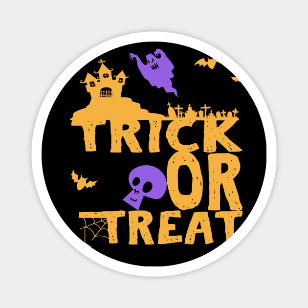 Trick Or Treat Halloween Magnet by Lomitasu